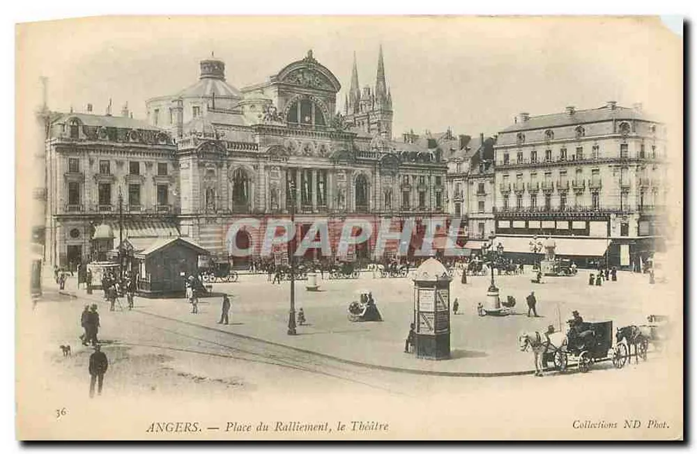 Angers — Place du Ralliement, le Théâtre — Collections ND Phot. n°36 - Recto