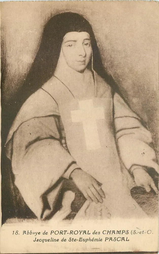 Abbaye de Port-Royal des Champs — Sainte Jacquelene de Ste-Euphémie Pascal — F. David, Versailles - Vorderseite