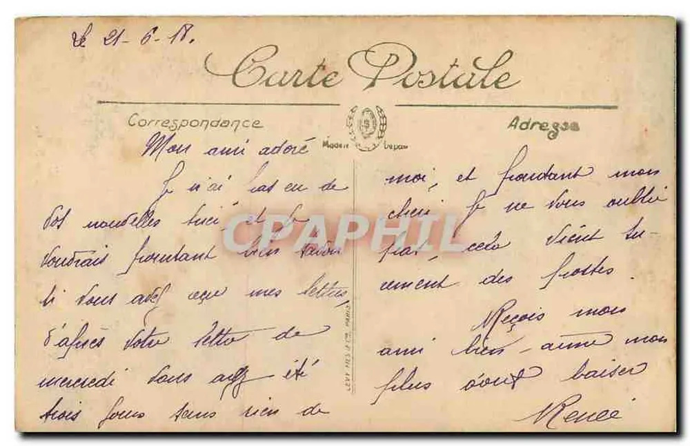 Forêt de Fontainebleau — La Mare aux Pigeons — N.G. n°223 - Verso