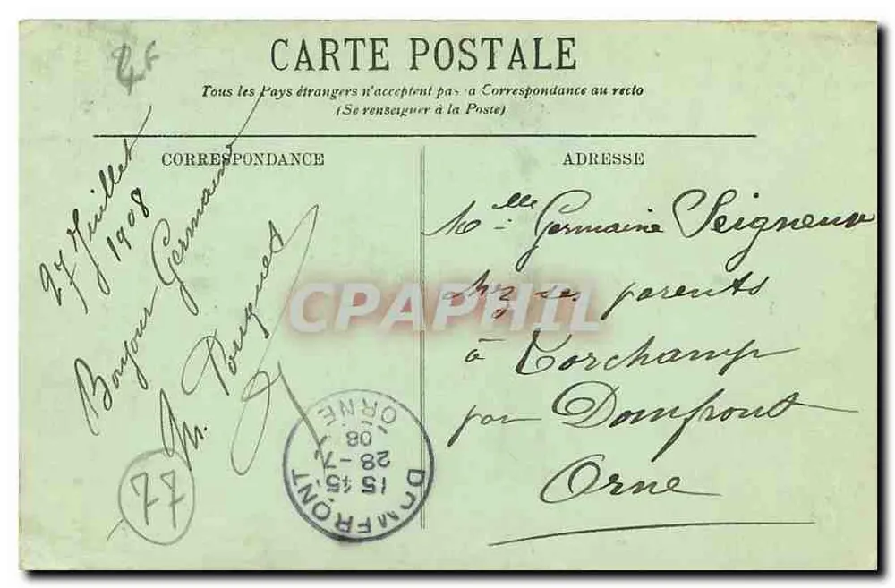 Fontainebleau — La Forêt — La Mare aux Pigeons — L.L. - Verso
