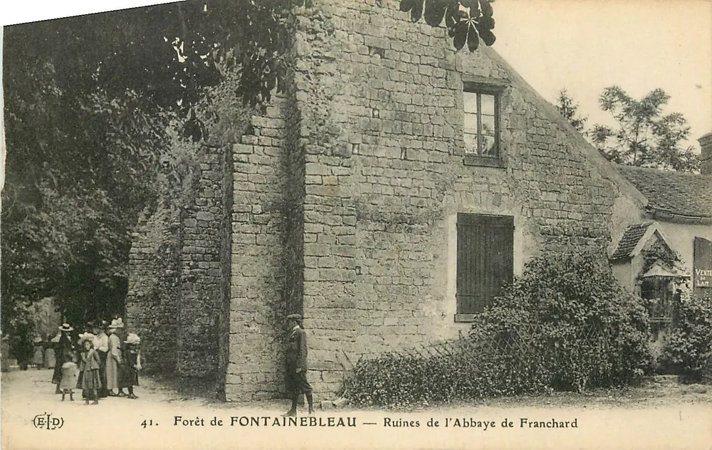 Wald von Fontainebleau — Ruinen der Abtei Franchard — Verlag E.P.D., Nr. 41 - Vorderseite