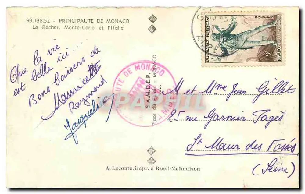 Storch — Panoramablick — A CIGOGNE - Rückseite