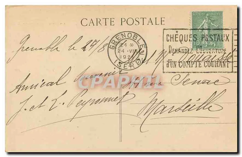 Surroundings of Grenoble — Route de St-Pancrasse — E.R. — n°155 - Back
