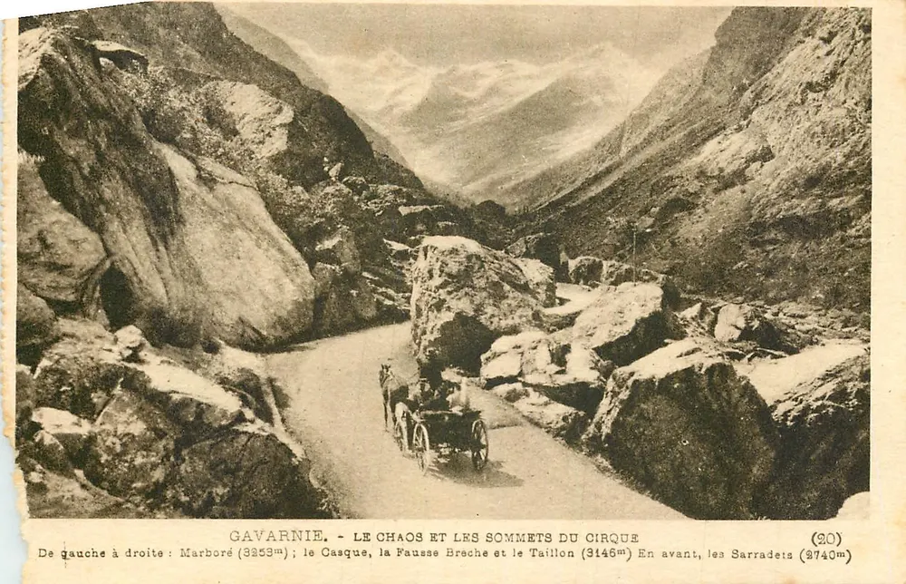 Gavarnie - Le Chaos et les sommets du cirque — Éditeur : Laboratoire Frères, n° (20) - Recto