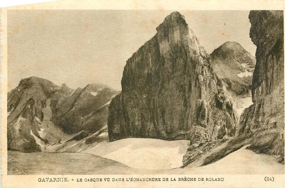 Gavarnie - Blick auf den Casque in der Öffnung der Roland-Schlucht — (24) — Verlag: Vélin Gavarnie - Vorderseite