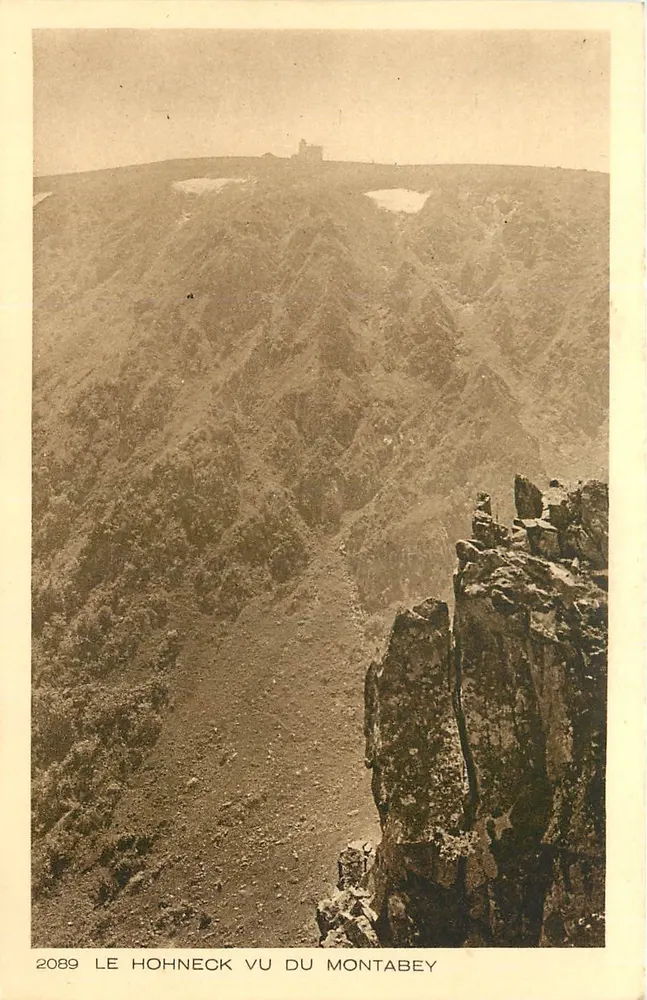 The Hohneck viewed from Montabey — Panoramic View — Collection L'Alsace, publisher Braun & Cie, Dornach - Front