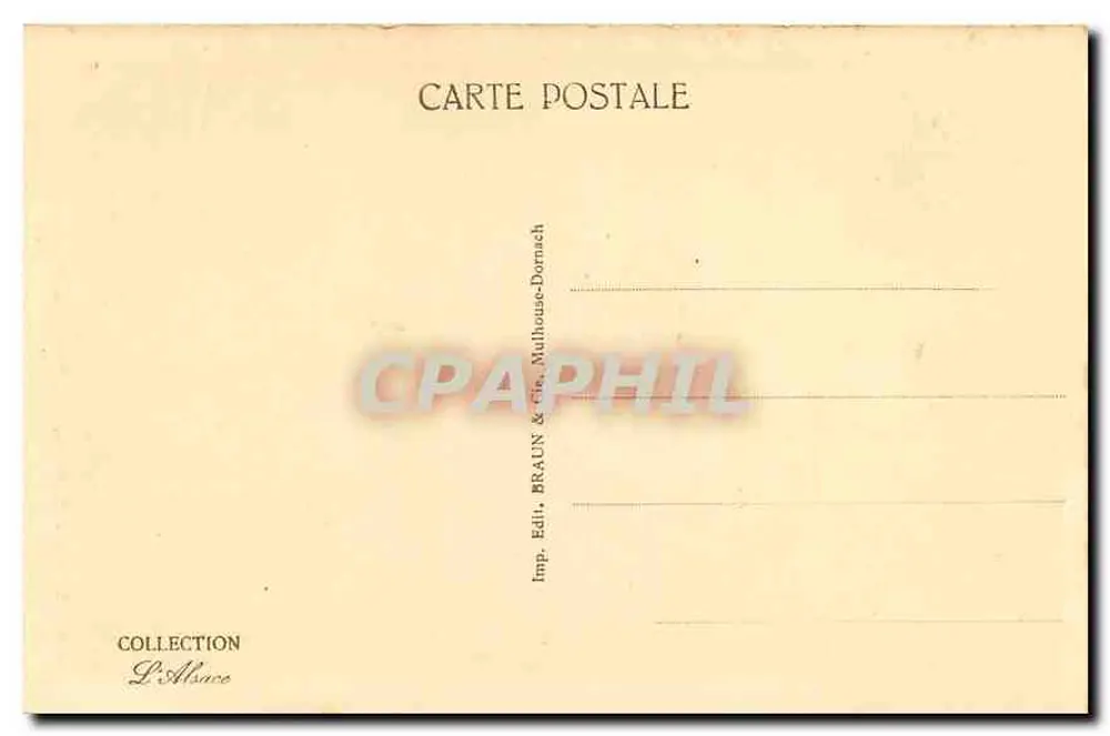 The Hohneck viewed from Montabey — Panoramic View — Collection L'Alsace, publisher Braun & Cie, Dornach - Back