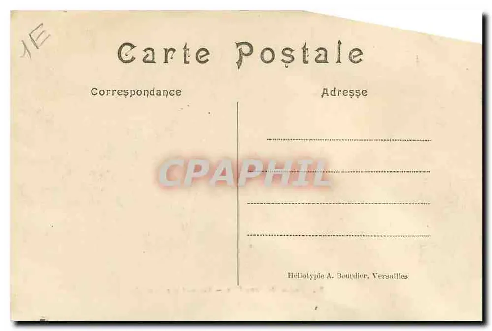 Palácio de Versalhes — Gabinete dos Relógios — Héliotypie A. Boudrier - Verso