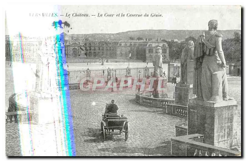 Villes-les-Villes — Das Schloss — Der Innenhof und die Ingenieur-Kaserne. - Vorderseite