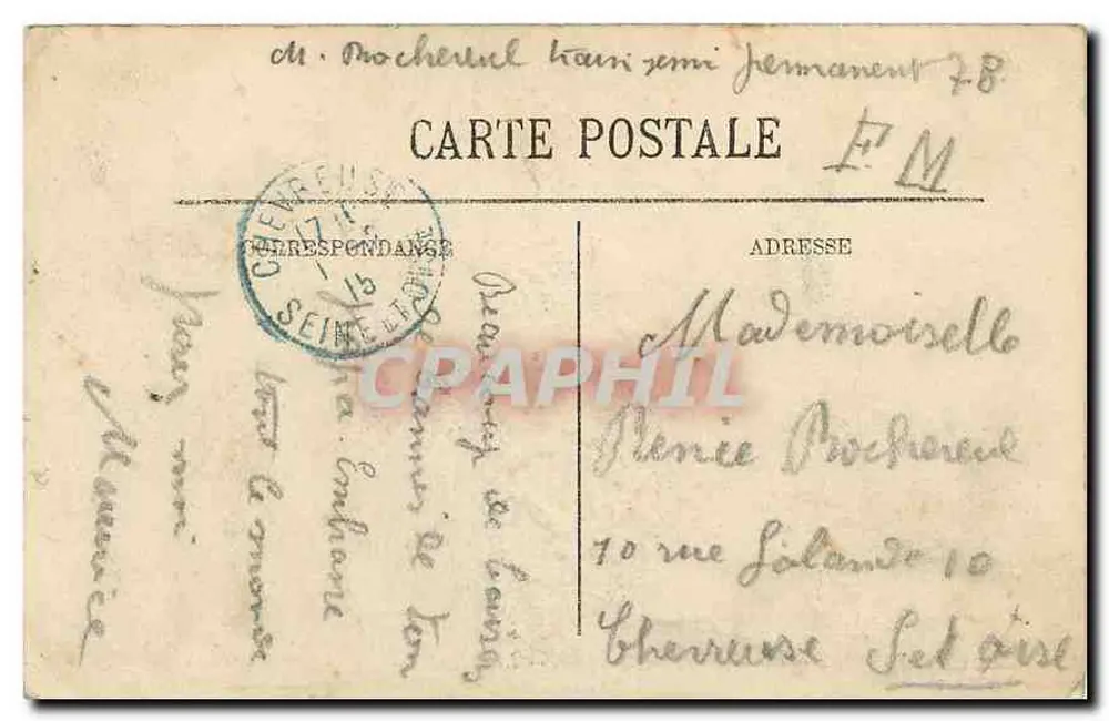 CANNES. — La Croisette et le Mont-Chevalier. — LL. — SELECTA - Verso