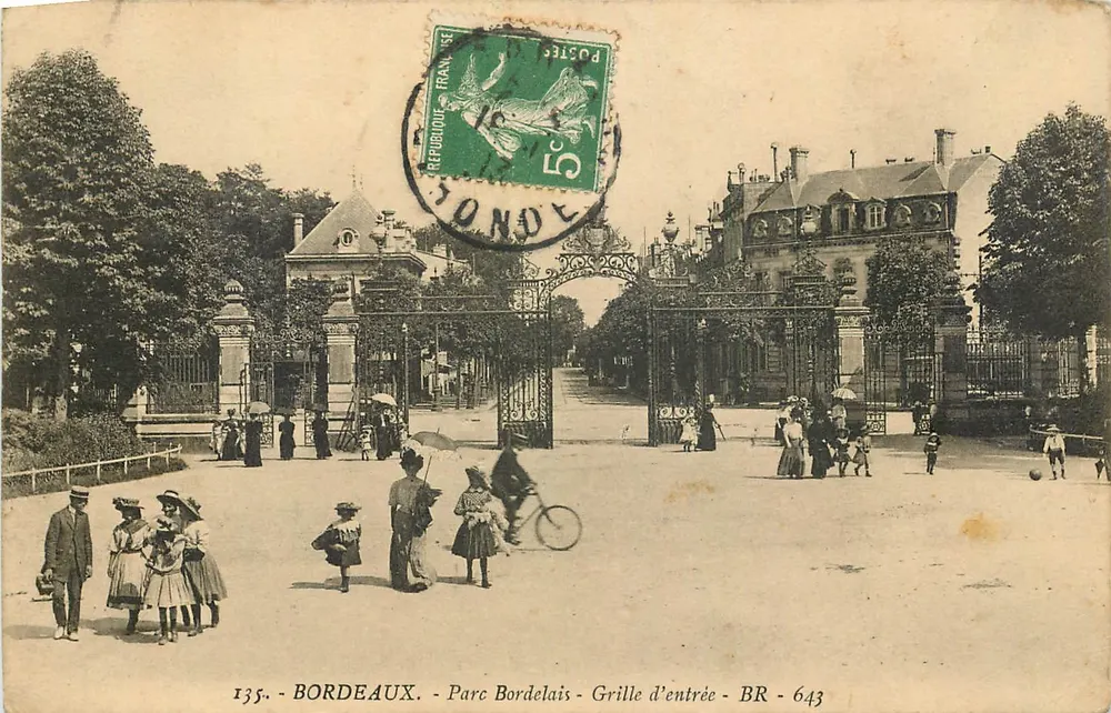 Bordeaux - Parc Bordelais - Grille d'entrée - BR - 643 - Frente
