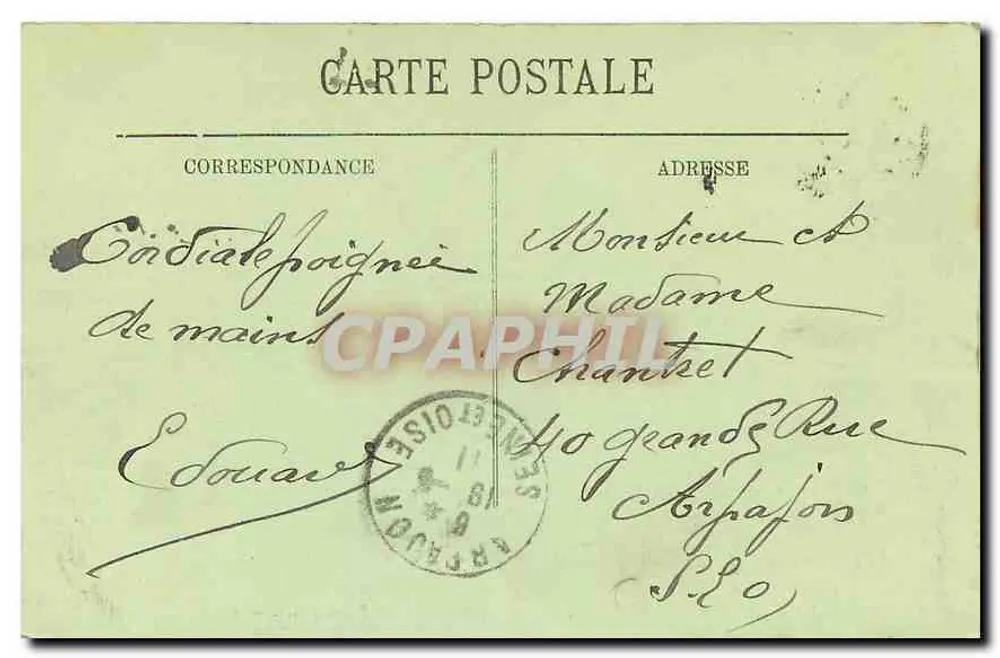 Palais de Fontainebleau — Salon de Réception des Reines-Mères — LL. n° 54 - Verso