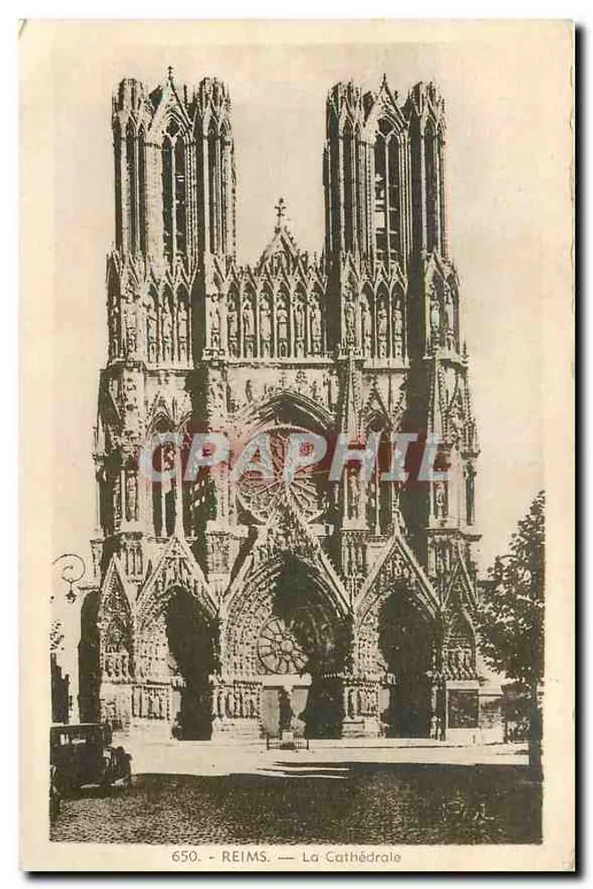 Reims — A Catedral — Jacques Fréville, n° 650 - Frente