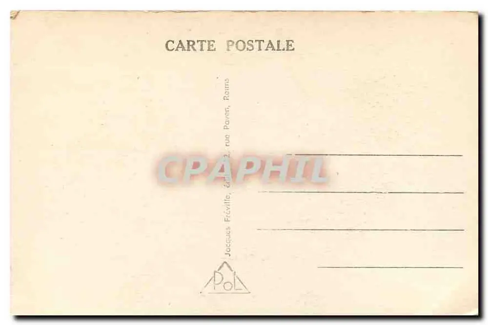 Reims — A Catedral — Jacques Fréville, n° 650 - Verso