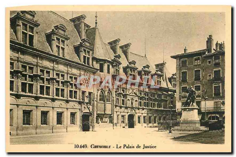 Grenoble - Pałac Sądowy — wydawca A. Végalet, nr 10.643 - Awers