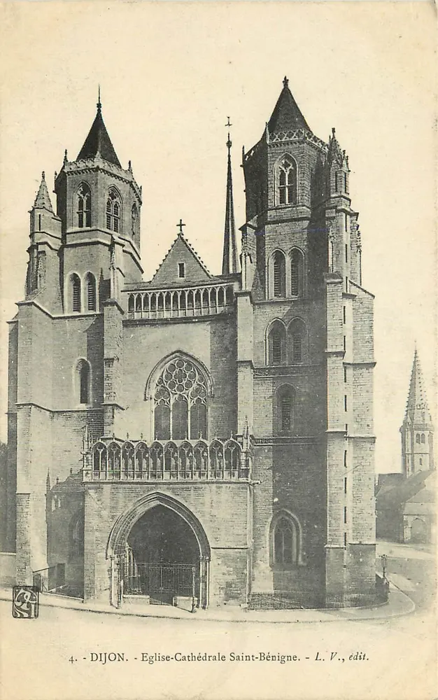 Dijon - Église-Cathédrale Saint-Bénigne — L. V., édit. n°4 - Recto