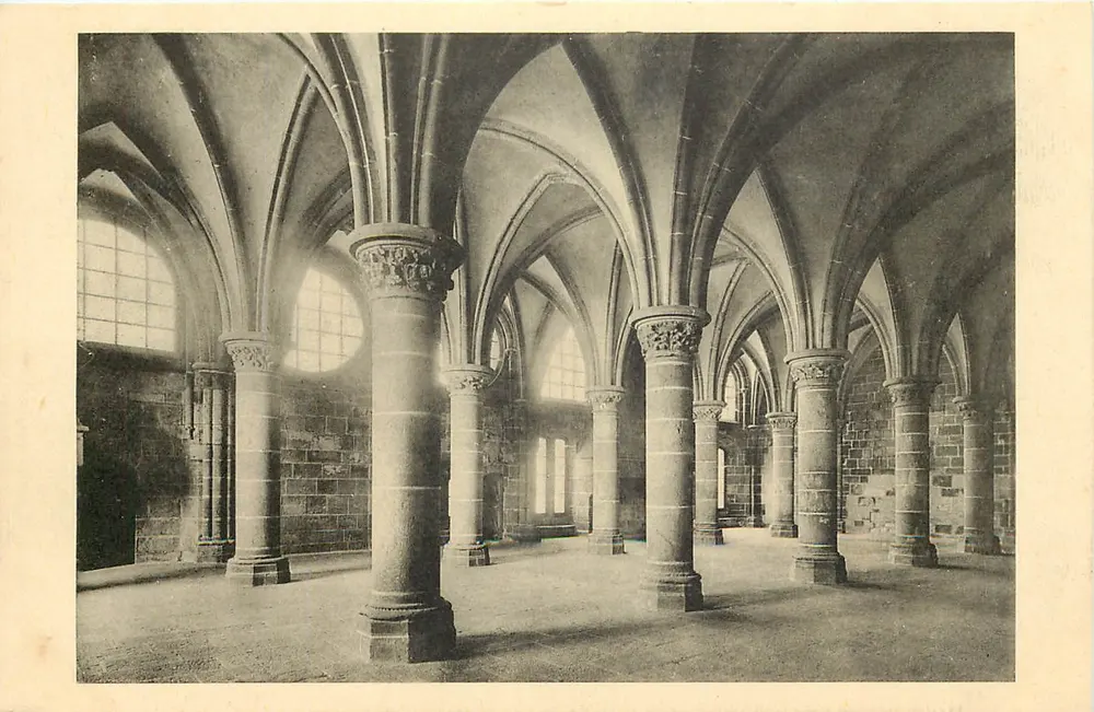 Abtei Mont-Saint-Michel — Saal der Ritter — Ausgabe der historischen Denkmäler - Vorderseite
