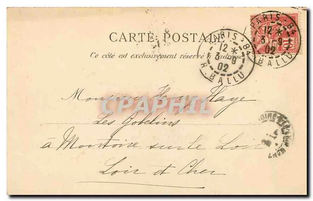 Parijs - Kerk van Saint-Laurent — n°49, onbekende uitgever - Achterkant