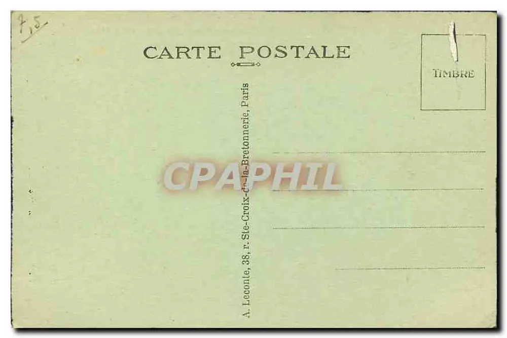Versailles — Der Park — Der Bassin des Wagens Apollons — A. L. - Rückseite