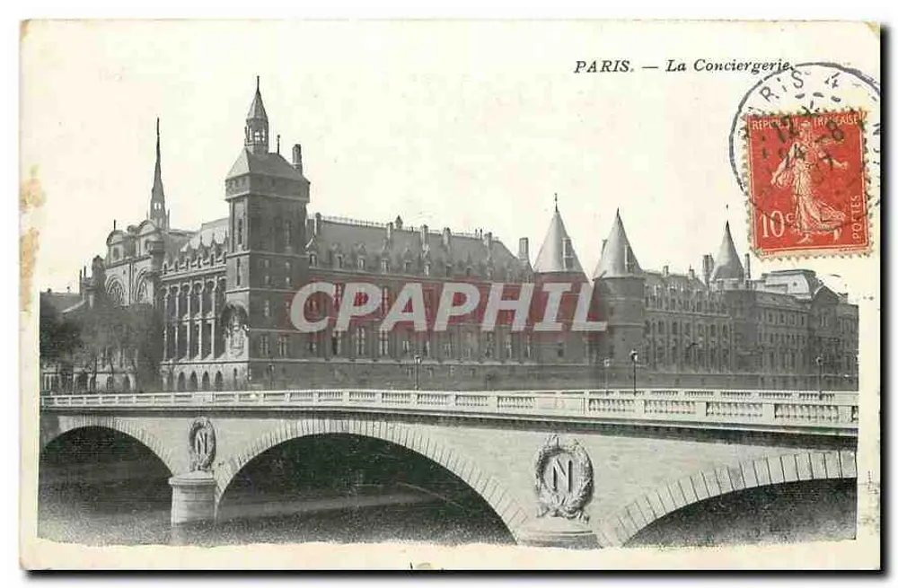Paris — La Conciergerie — C. P. A. Imprimeur - Frente