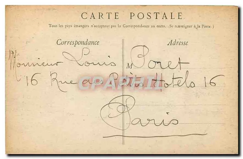 Lourdes — Vue panoramique prise du fort — Édition F. V. - Verso