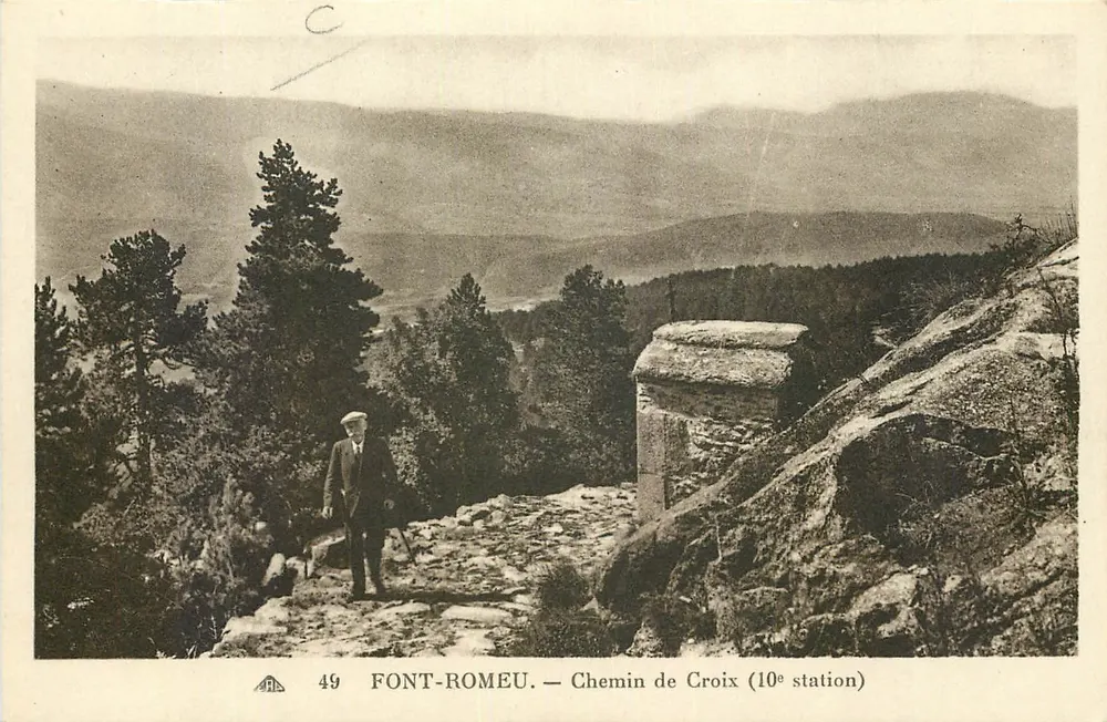 Font-Romeu — Caminho da Cruz (10ª estação) — Cie des Arts Photographiques, Strasbourg - Frente