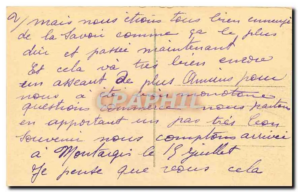 Amiens — Vista geral e a catedral — Mercearia - Verso