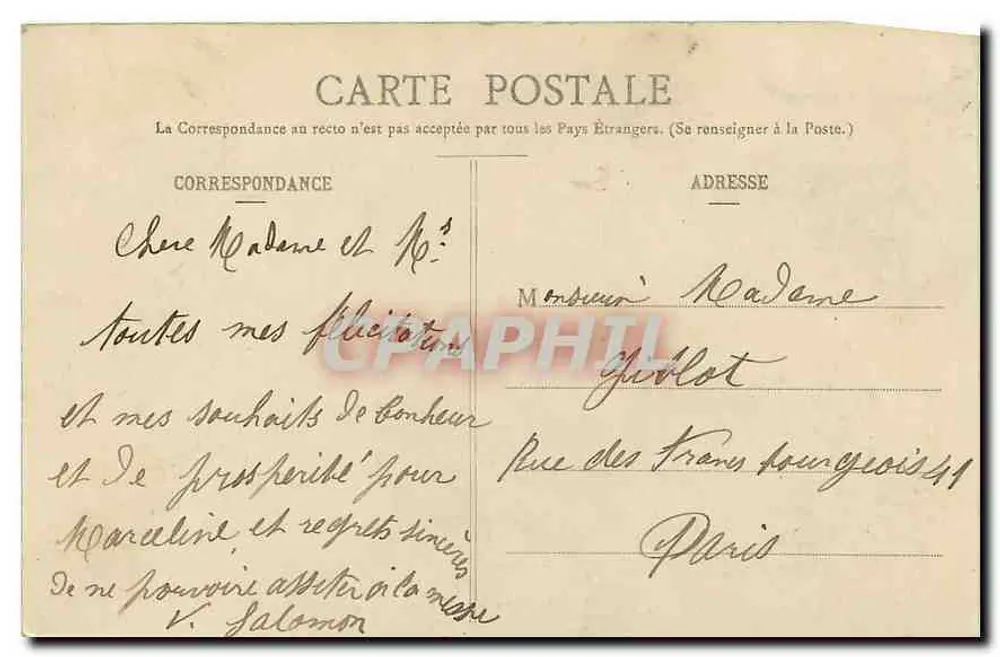 Forêt de Fontainebleau — Caverne des Brigands — Éditeur non identifié, n° 94 - Verso
