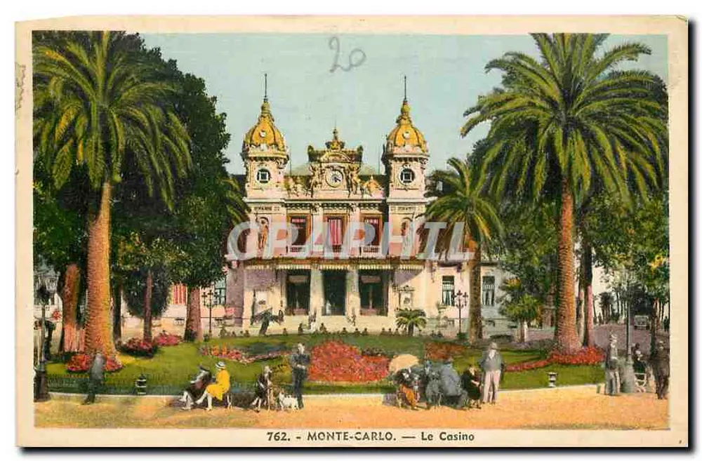 Monte-Carlo — O Casino — L. Gilletta e Cie, Editora, n° 762 - Frente