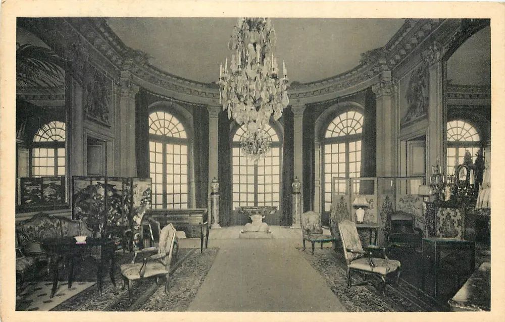 Schloss Champs (S.-et-M.) — Erdgeschoss-Salon, jetzt Ovaler Salon — Verlag G. Paris - Vorderseite