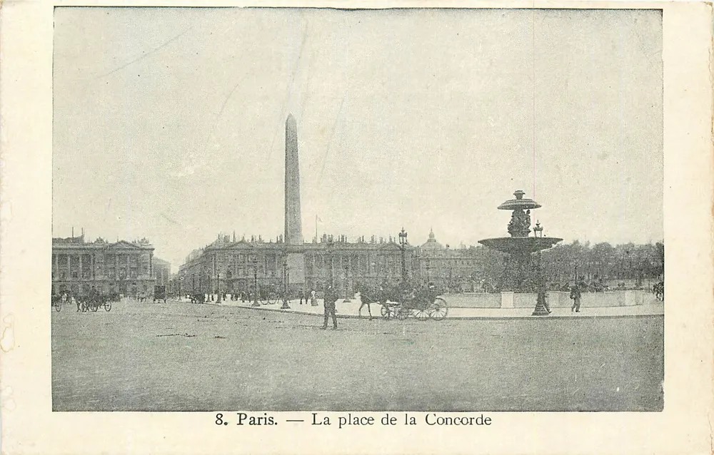 Paris — A praça da Concórdia — Coleção do PETT PARISIEN, N° 8 - Frente