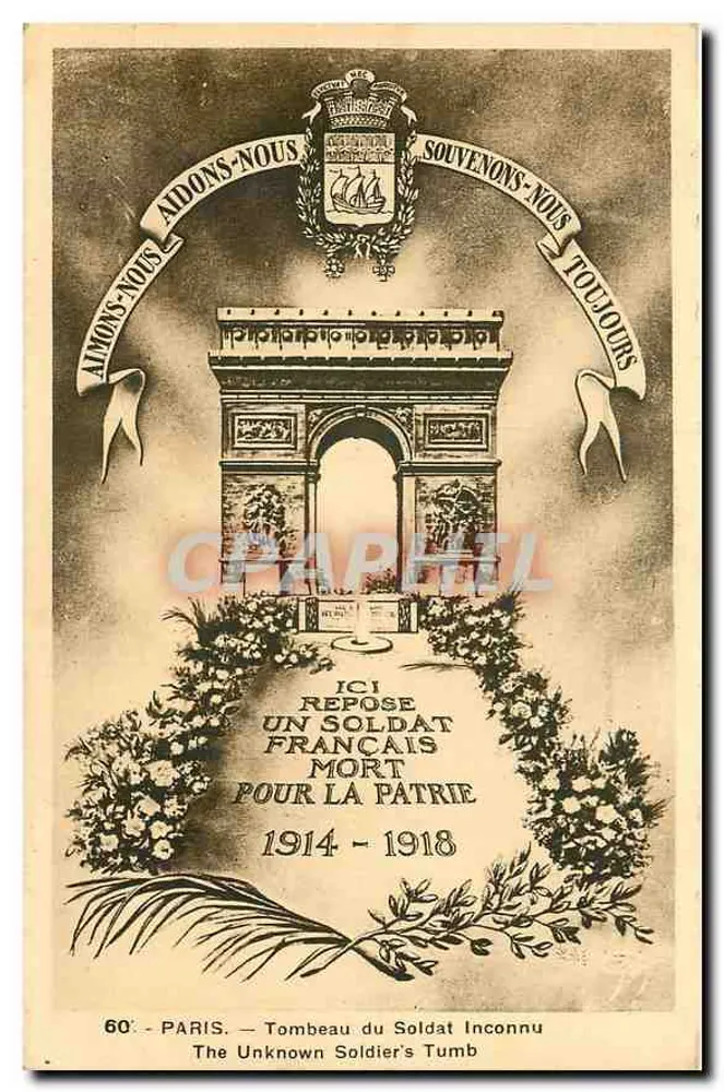 Paris — Túmulo do Soldado Desconhecido — 60 - Frente