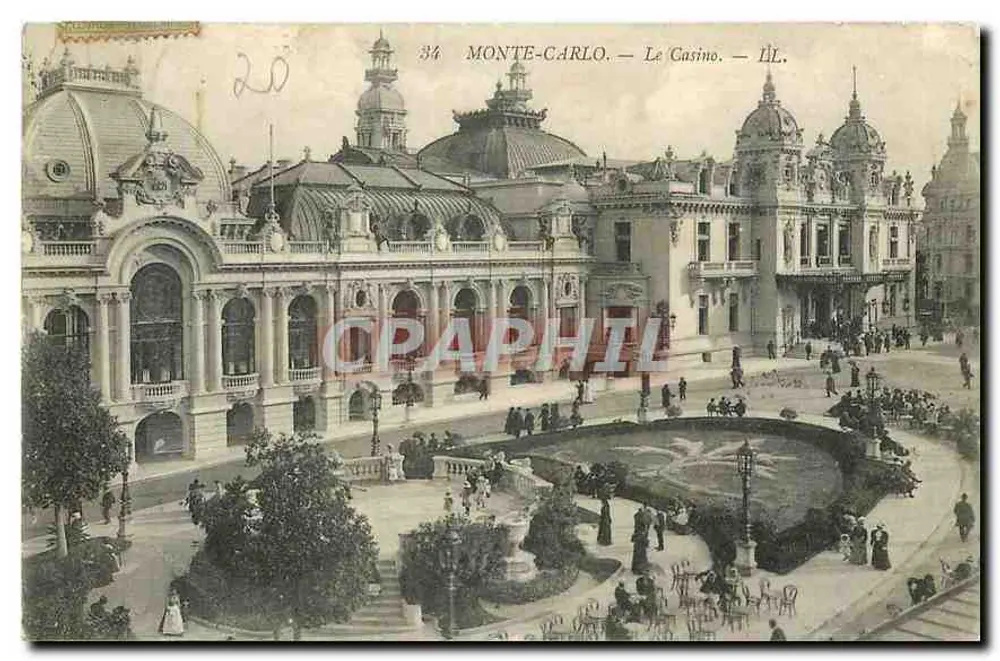 Monte-Carlo — O Casino — IL. - Frente
