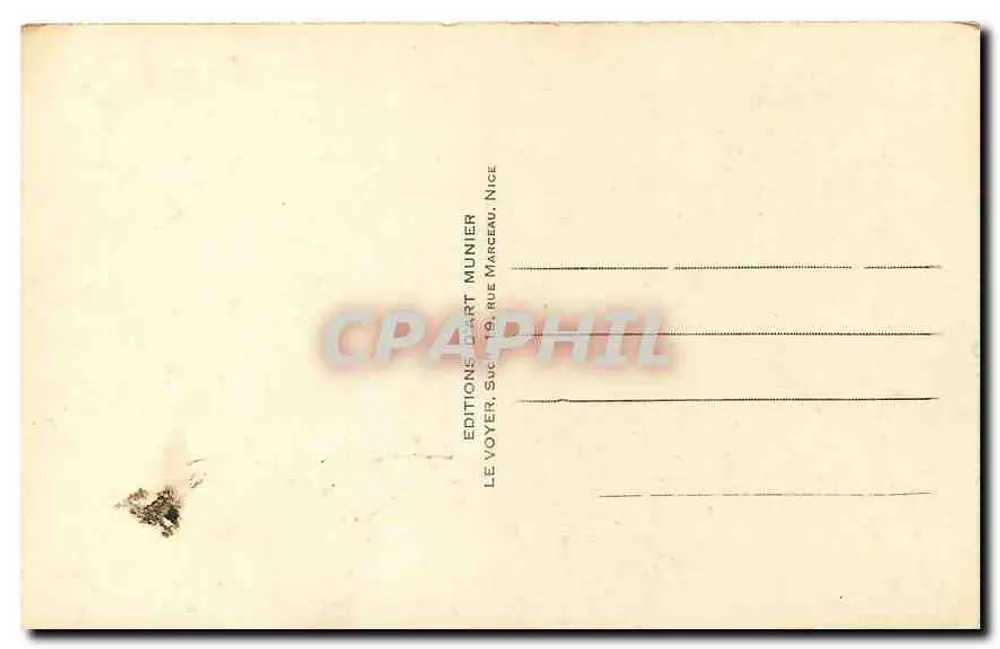 Nice — Uitzicht op de Mont-Boron — Munier n°236 - Achterkant
