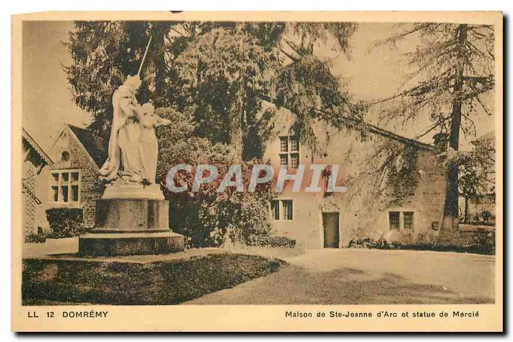 Domrémy — Haus der hl. Johanna von Arc und Statue von Mercié — LL 12 - Vorderseite