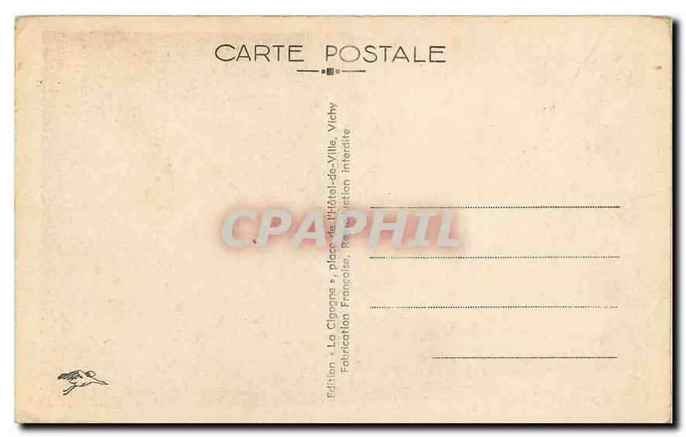 Clermont-Ferrand — Die Kathedrale und das Monument der Kreuzfahrer — La Cigogne, n° 4018 - Rückseite