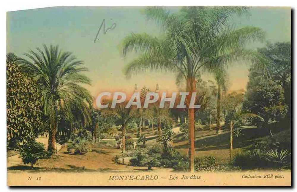 Monte-Carlo — Os Jardins — Collections RGP fot. N° 18 - Frente