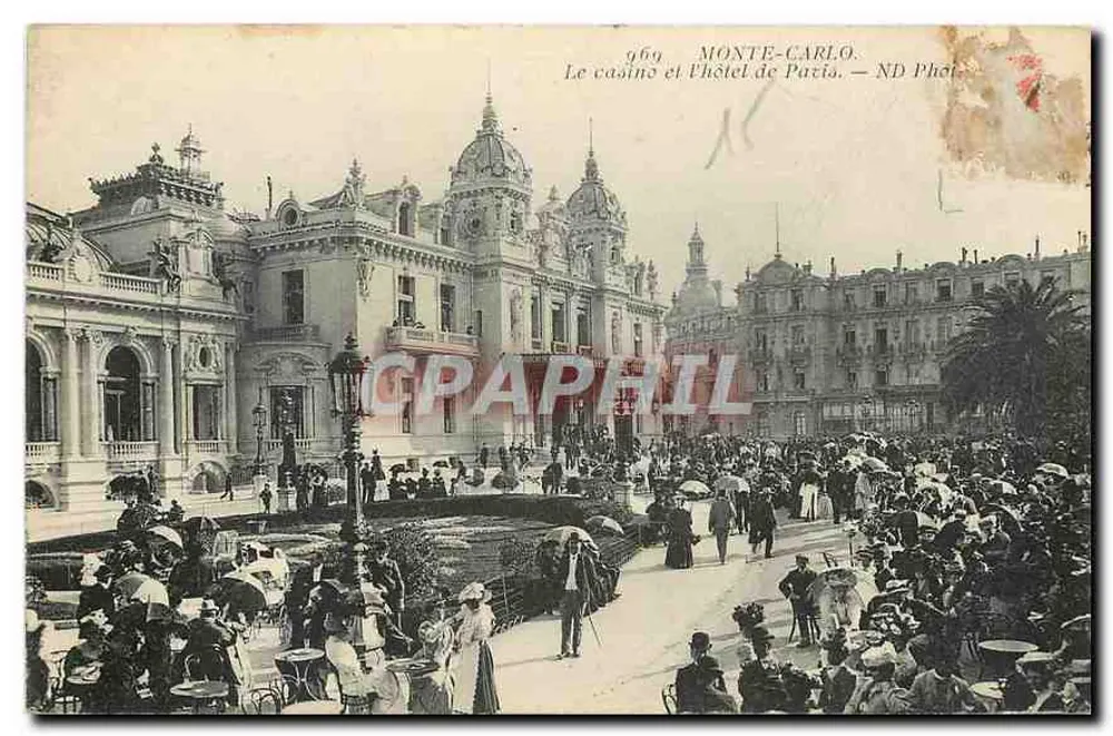 Monte-Carlo — Das Casino und das Hotel de Paris — ND Photo, n° 969 - Vorderseite