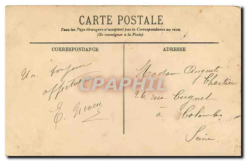 Paris (XVIIIe) — O Sagrado Coração — LI. — Editor L.I. (nº 1177) - Verso