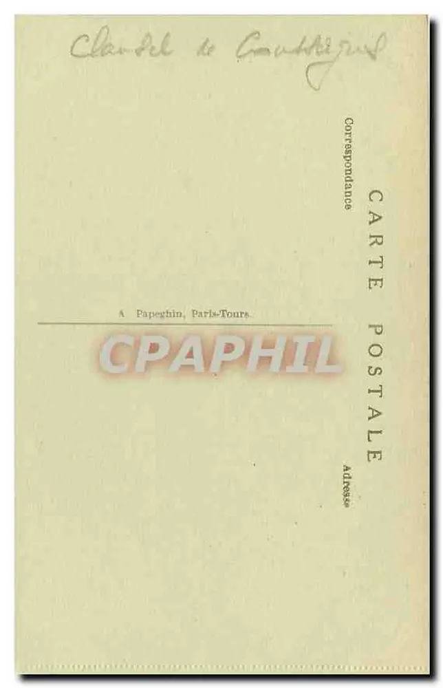 Malmaison (S.-et-O.) — O Vestíbulo de Honra — A.P. n°3 - Verso