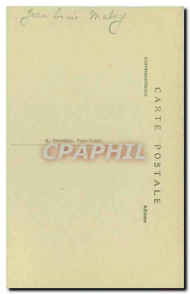 Chambre de l'Impératrice Joséphine — Malmaison (S.-et-O.) — A.P. - Verso