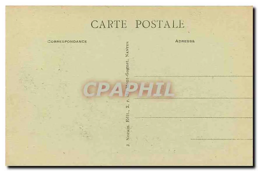 NANTES - As Torres Lefèvre-Utile — editor J. Nozais, n° 108 - Verso