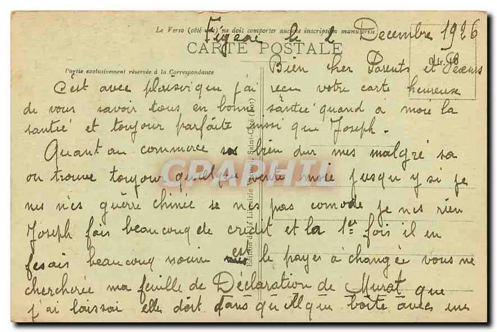 Padirac - The Cliffs (15 m. deep) — Le Lot Illustré, n° 289 - Back