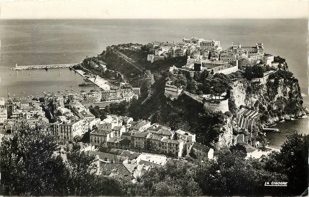 Monaco — Overview of the Rock and the Condamine — The Stork - Front