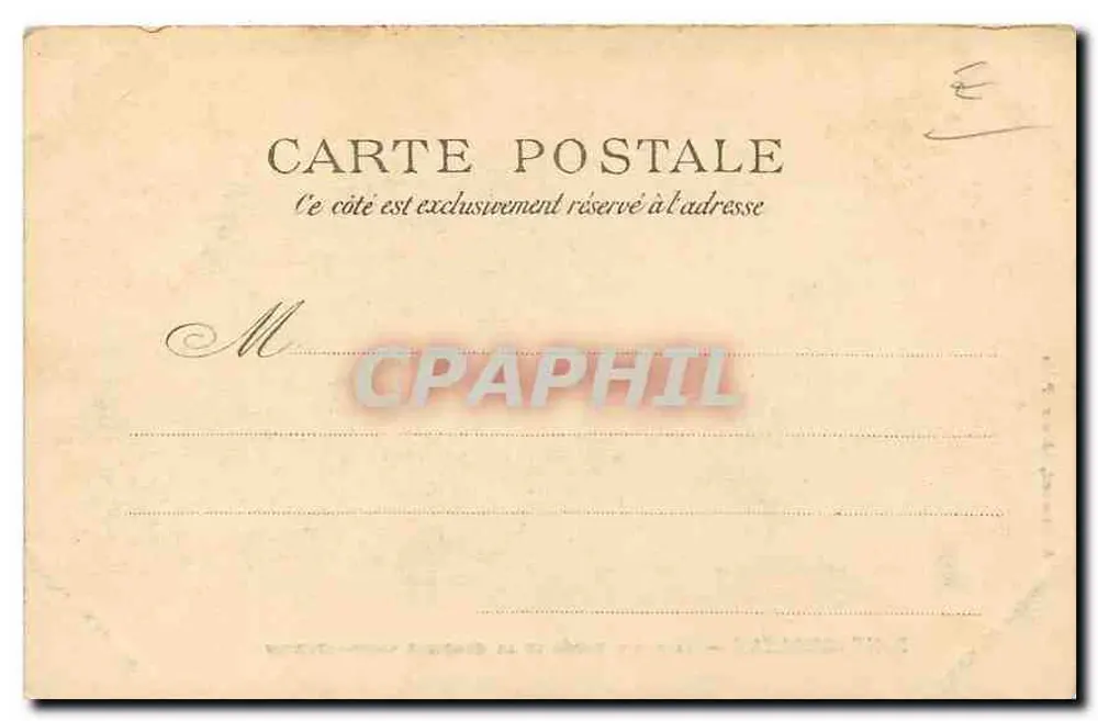 Fontainebleau — Die Goldene Pforte und die Kapelle Saint-Saturnin — A. Brossard, Verlag, Paris - Rückseite