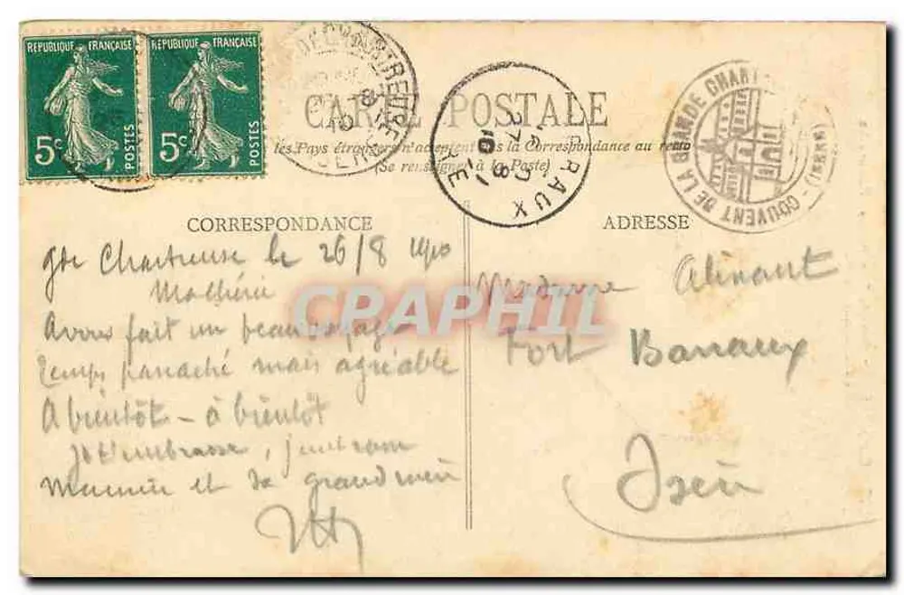 Dauphiné - La Grande-Chartreuse - Panorama do Mosteiro - E.R. - n°1532 - Verso