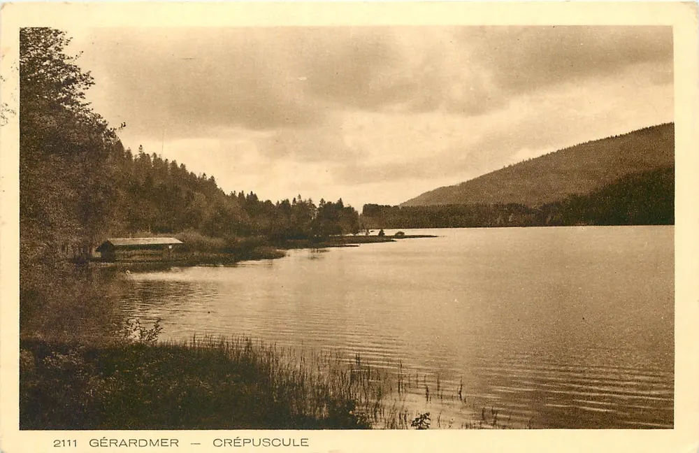 Gérardmer — Crepúsculo — Braun & Cie, Imp. Editora, Mulhouse-Dornach - Frente