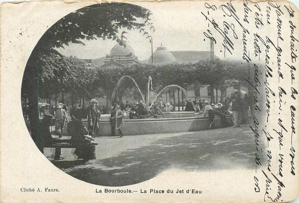 La Bourboule — Plac Źródła — Cliché A. Faure - Awers