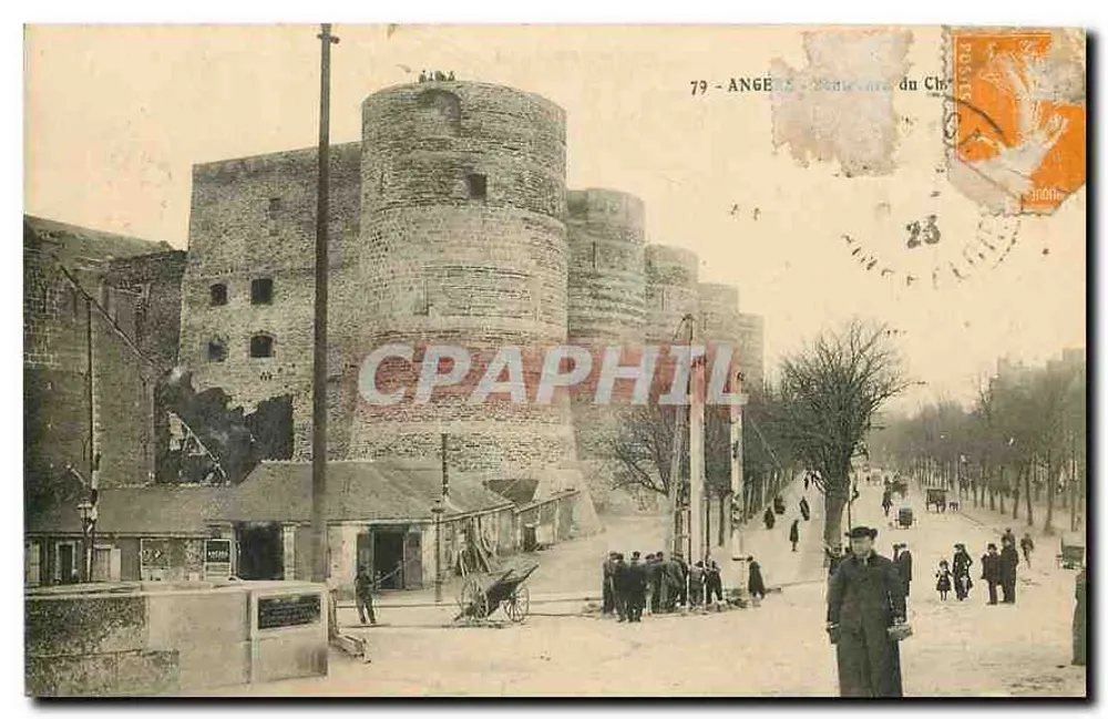 Angers - Castelo do Castelo — editor Armand et Nozais, n°79 - Frente