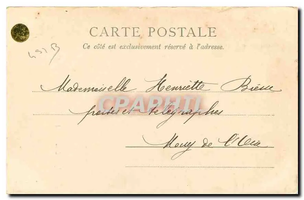 Igreja da Trindade — Angers — editor Parisienne, n° 2337 - Verso